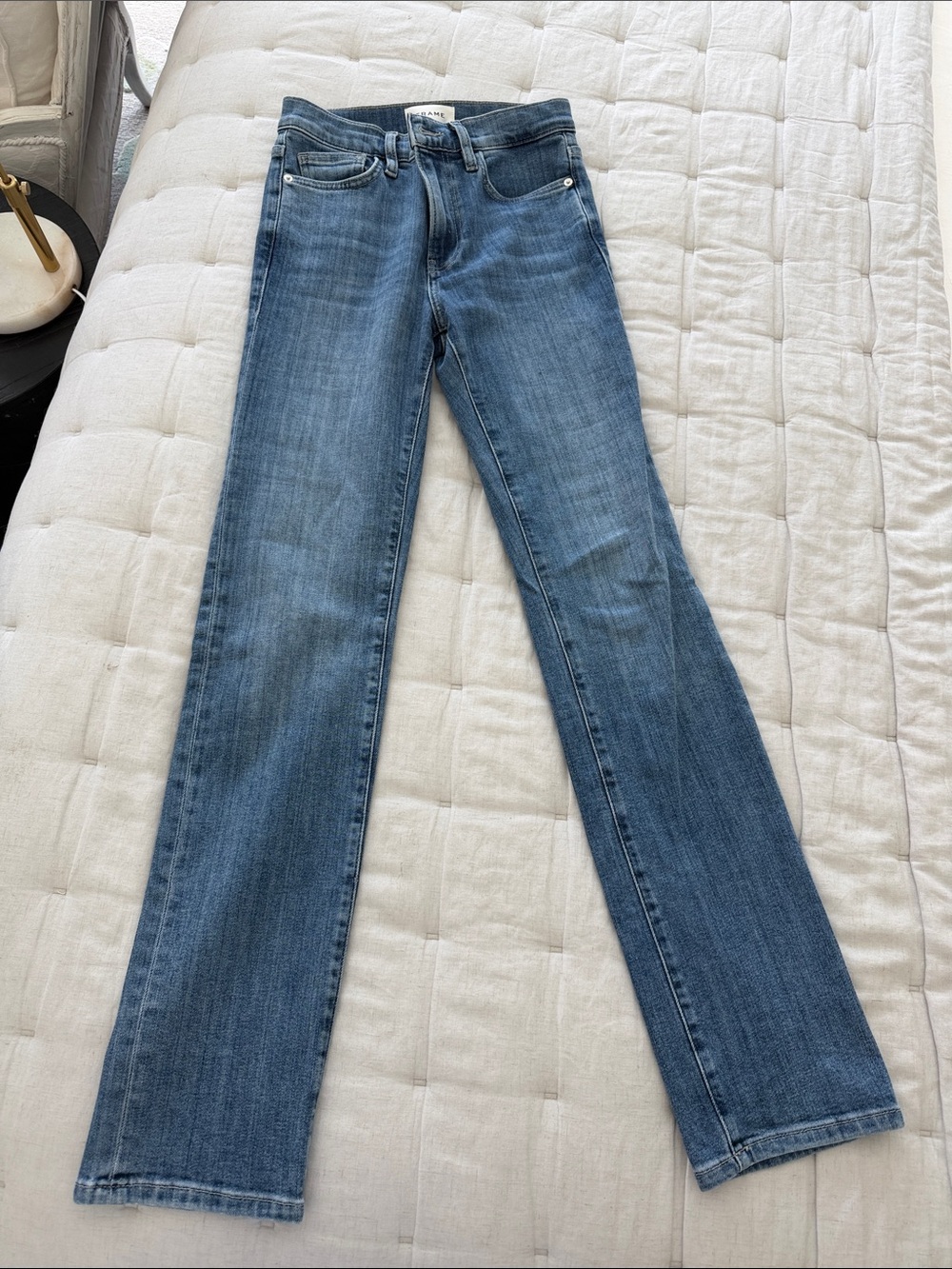 Frame straight leg jeans